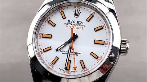 rolex milgauss replica vs original|rolex milgauss 116400 white dial.